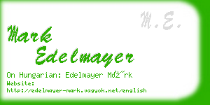 mark edelmayer business card